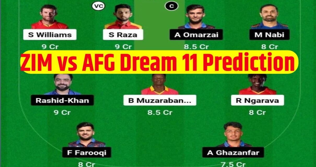 ZIM vs AFG Dream11 Prediction In Hindi, 2nd ODI